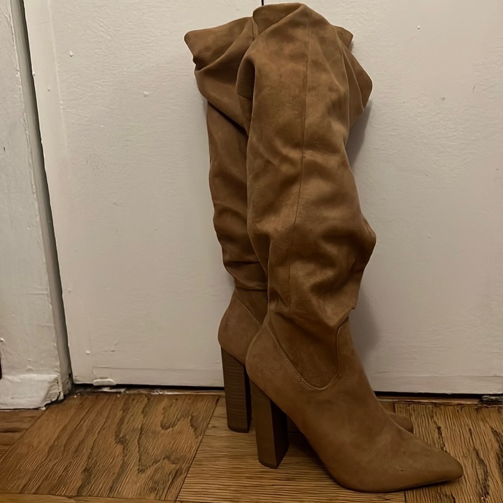 Express Mid-Calf Beige Boots